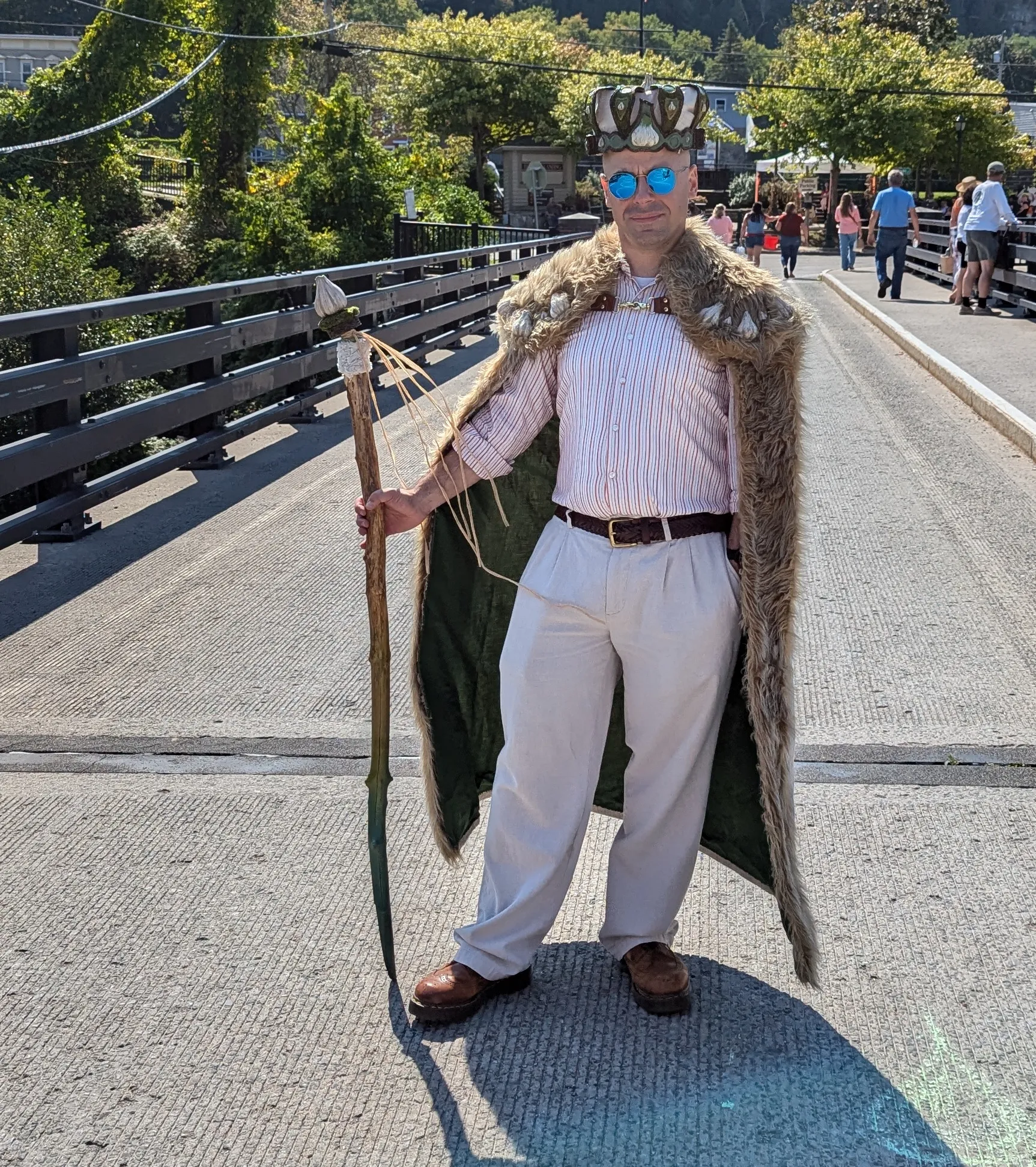 Heavy is the crown, but the Garlic King is ready to serve! Michael Vittiglio Alderman Ward 1 Little Falls. Also running are Sam Roorda and Russell Perry.